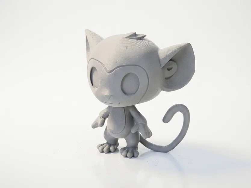 Tượng Khỉ Chibi Dễ Thương – Figurine Collectible In 3D (STL) - Image 1