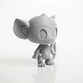 Tượng Khỉ Chibi Dễ Thương – Figurine Collectible In 3D (STL) - Thumbnail 4