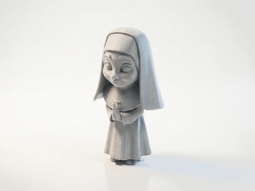Tượng Chibi Nữ Tu Dễ Thương – Nhân Vật Cute In 3D (STL) - Image 1