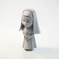 Tượng Chibi Nữ Tu Dễ Thương – Nhân Vật Cute In 3D (STL) - Thumbnail 1