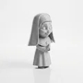 Tượng Chibi Nữ Tu Dễ Thương – Nhân Vật Cute In 3D (STL) - Thumbnail 3