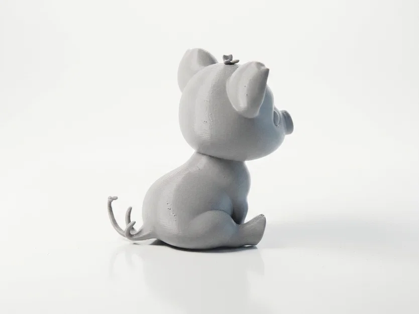 Tượng Heo Chibi Ngồi Dễ Thương – 3D Printable STL - Image 2