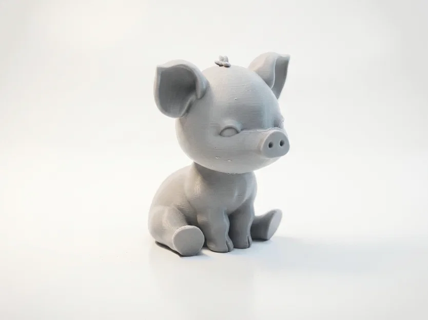 Tượng Heo Chibi Ngồi Dễ Thương – 3D Printable STL - Image 4
