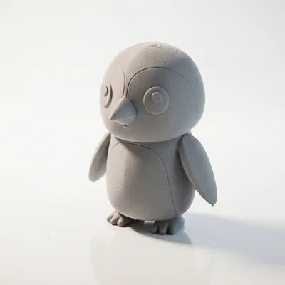 Mô hình 3D Chibi Chim Cánh Cụt Dễ Thương (STL) In 3D