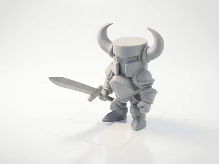 Mô hình STL Chibi Knight Figurine Cute 3D Printable dễ thương để in 3D - Image 1