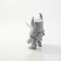 Mô hình STL Chibi Knight Figurine Cute 3D Printable dễ thương để in 3D - Thumbnail 2