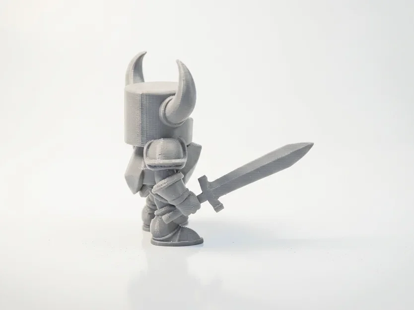 Mô hình STL Chibi Knight Figurine Cute 3D Printable dễ thương để in 3D - Image 3