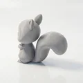 Tượng Sóc Chibi Dễ Thương – Mẫu 3D Printable STL - Thumbnail 2