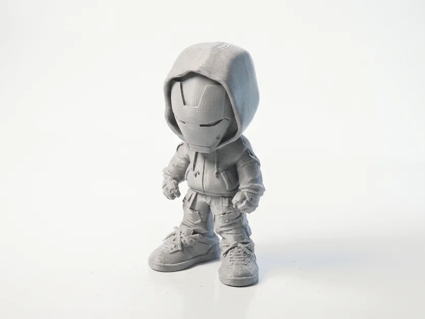 Mô Hình 3D In Được Chibi Street Ironman Figurine Superhero - Image 1