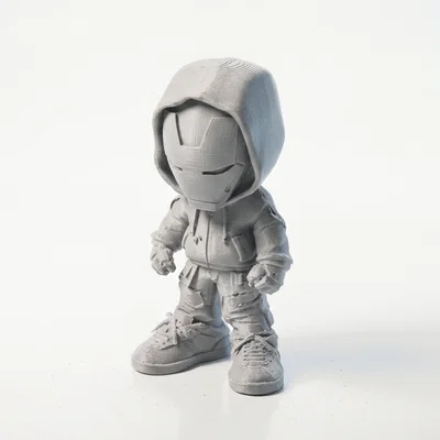Mô Hình 3D In Được Chibi Street Ironman Figurine Superhero