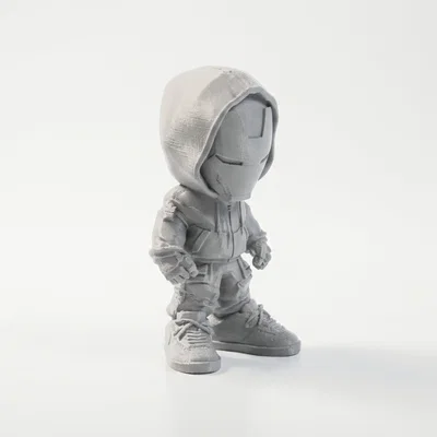 Mô Hình 3D In Được Chibi Street Ironman Figurine Superhero