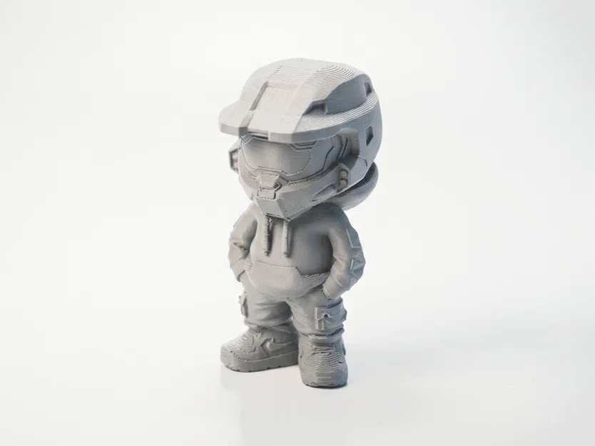 Tượng Chibi Master Chief – Mô Hình Figurine Gaming Collectible 3D Printable - Image 1