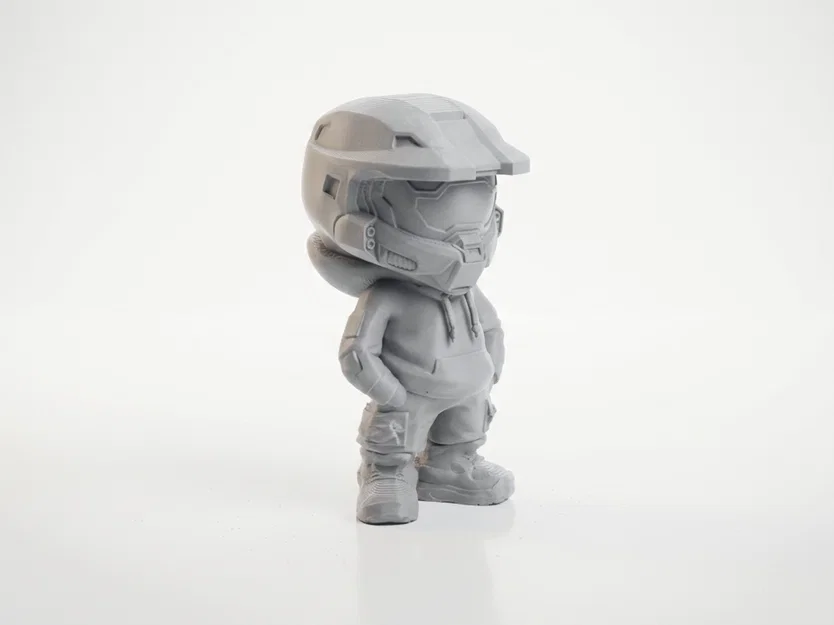 Tượng Chibi Master Chief – Mô Hình Figurine Gaming Collectible 3D Printable - Image 2