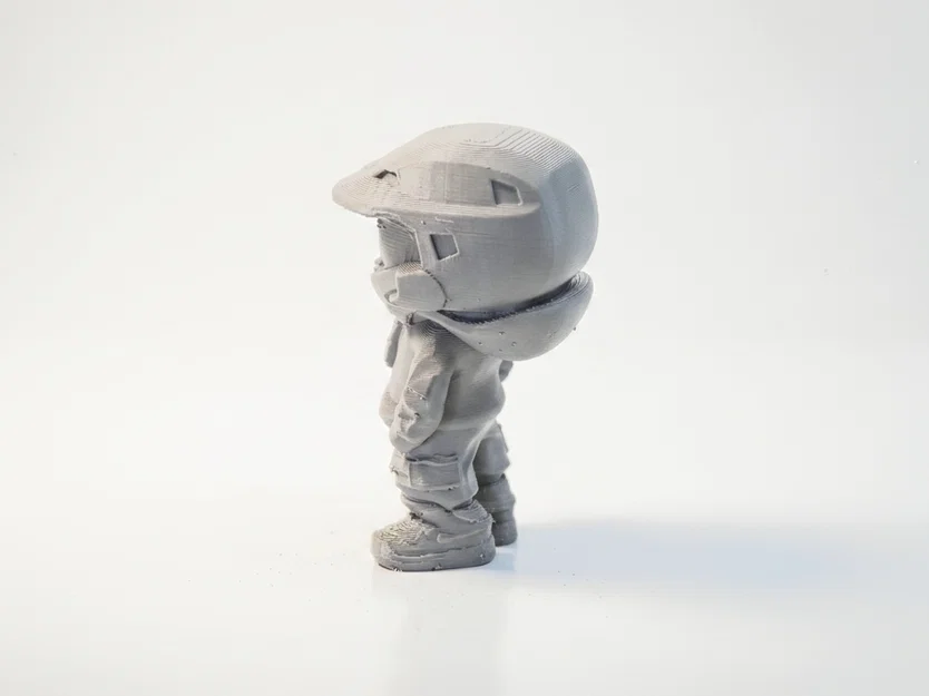 Tượng Chibi Master Chief – Mô Hình Figurine Gaming Collectible 3D Printable - Image 4