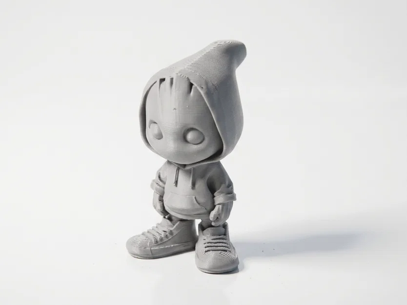 Tượng Chibi Groot Teen Phong Cách Street Dễ Thương - STL In 3D - Image 1