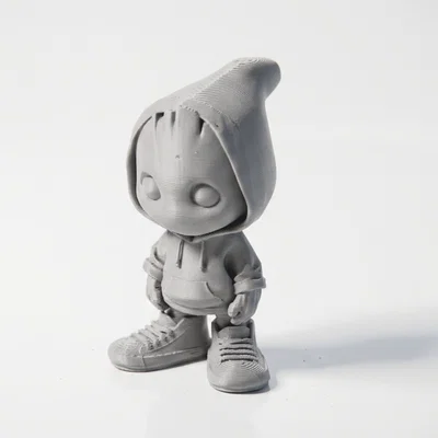 Tượng Chibi Groot Teen Phong Cách Street Dễ Thương - STL In 3D