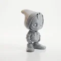 Tượng Chibi Groot Teen Phong Cách Street Dễ Thương - STL In 3D - Thumbnail 2