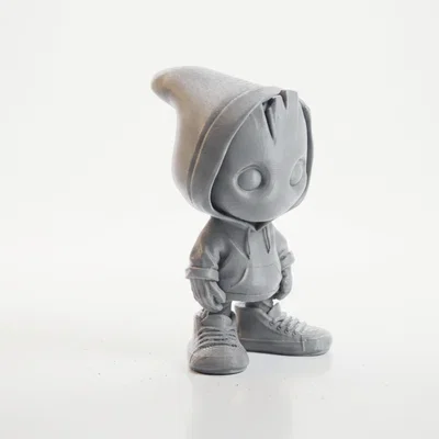 Tượng Chibi Groot Teen Phong Cách Street Dễ Thương - STL In 3D
