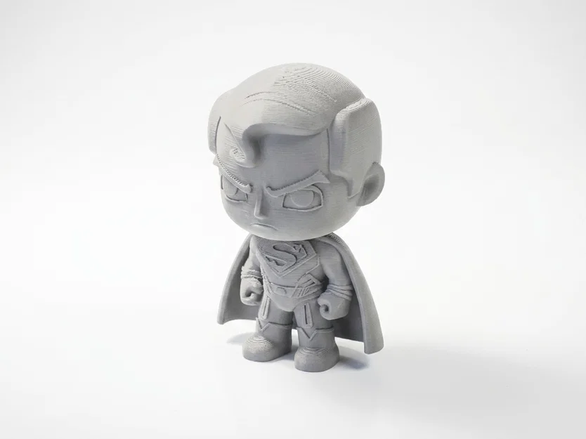 Tượng Chibi Superman Dễ Thương – Hero 3D Có Thể In Được - Image 1