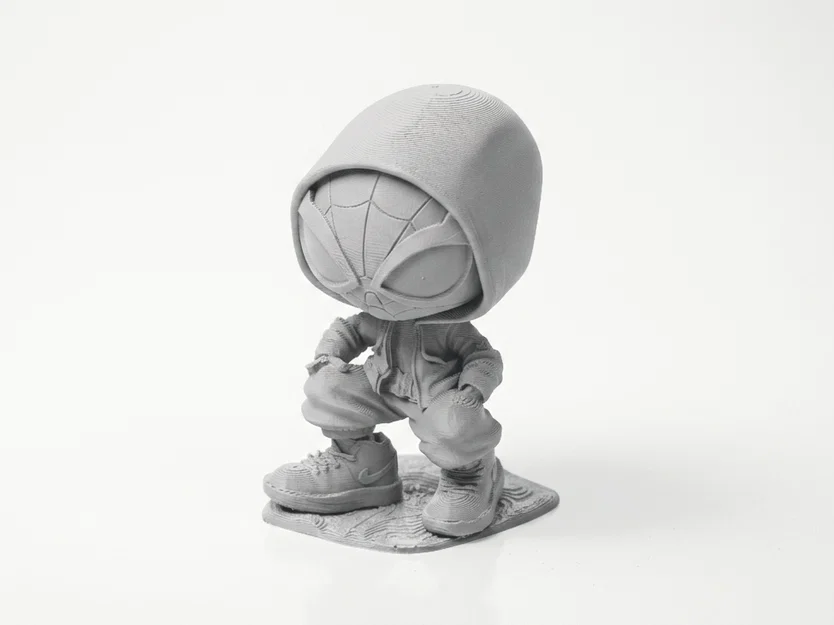 Tượng Figurine Chibi Spiderman Phong Cách Street – 3D Printable - Image 3