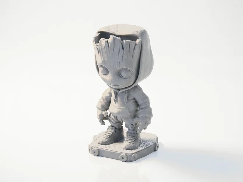 Mô Hình Chibi Teen Groot Dễ Thương – Figurine Collectible 3D Printable - Image 1