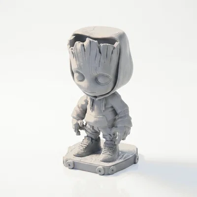 Mô Hình Chibi Teen Groot Dễ Thương – Figurine Collectible 3D Printable