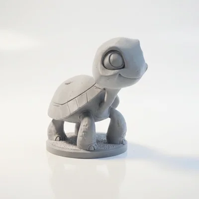 Tượng Rùa Chibi Dễ Thương - Mô Hình 3D Printable