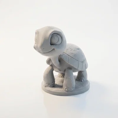 Tượng Rùa Chibi Dễ Thương - Mô Hình 3D Printable