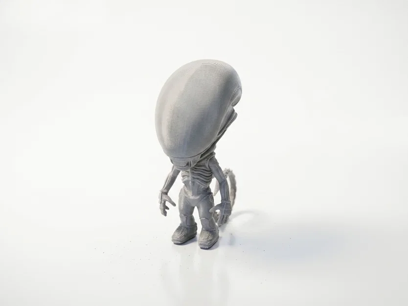 Mô hình Chibi Xenomorph dễ thương (Alien) – STL 3D Print - Image 1