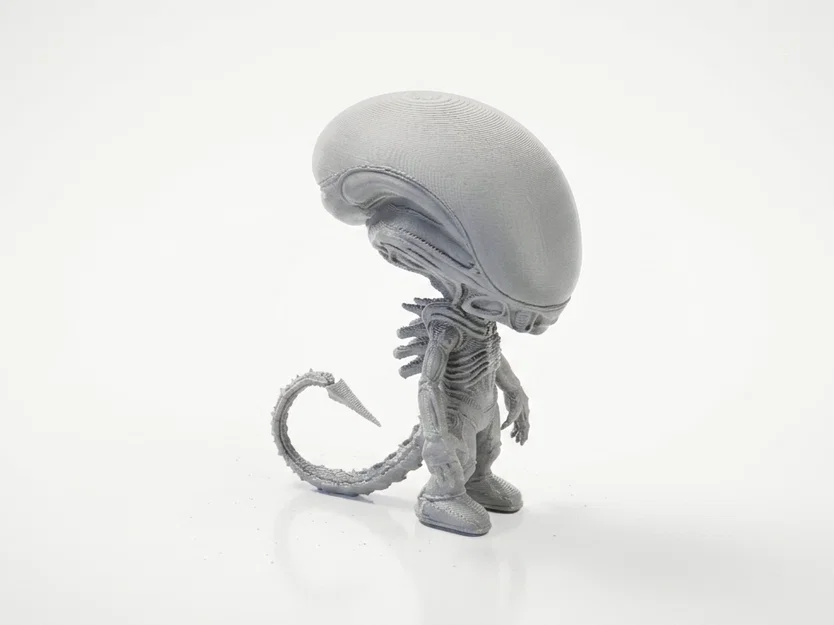 Mô hình Chibi Xenomorph dễ thương (Alien) – STL 3D Print - Image 2