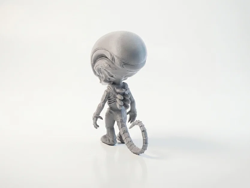 Mô hình Chibi Xenomorph dễ thương (Alien) – STL 3D Print - Image 3