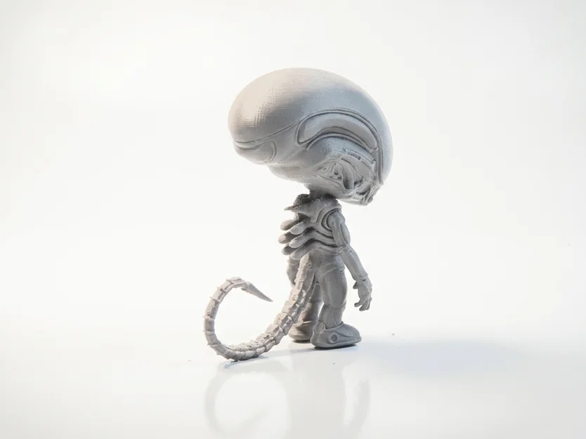 Mô hình Chibi Xenomorph dễ thương (Alien) – STL 3D Print - Image 4