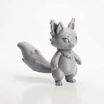 Mô Hình 3D Chibi Thú Đeo Mặt Nạ Dễ Thương (Fantasy) In Được