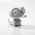Tượng Cá Sấu Chibi Dễ Thương – Mô Hình 3D Printable - Thumbnail 1