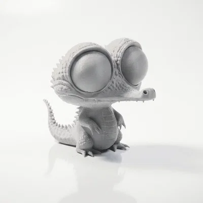 Tượng Cá Sấu Chibi Dễ Thương – Mô Hình 3D Printable