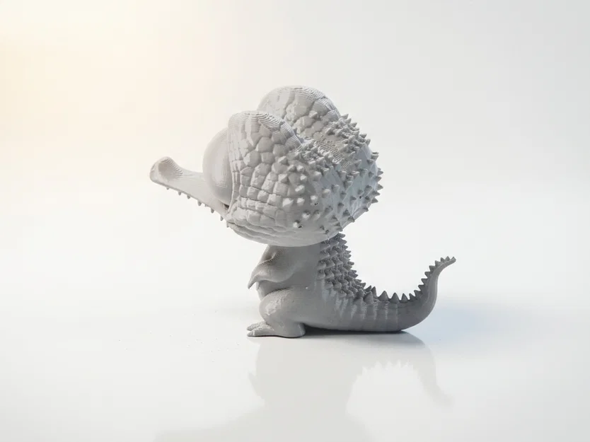 Tượng Cá Sấu Chibi Dễ Thương – Mô Hình 3D Printable - Image 3