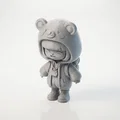 Mô Hình Chibi Em Bé Áo Hoodie Gấu Cute - 3D Printable STL - Thumbnail 1