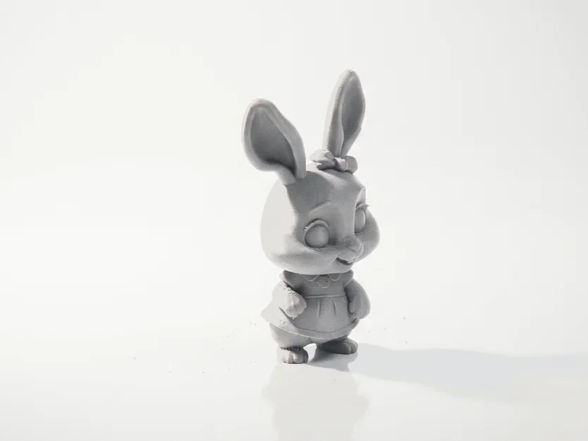 Tượng Thỏ Chibi Dễ Thương – Mô Hình 3D In Được - Image 1