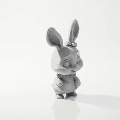 Tượng Thỏ Chibi Dễ Thương – Mô Hình 3D In Được
