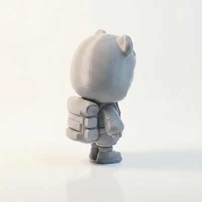 Mô Hình Chibi Em Bé Áo Hoodie Gấu Cute - 3D Printable STL