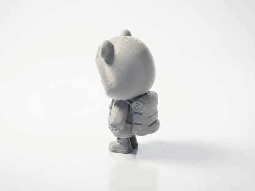 Mô Hình Chibi Em Bé Áo Hoodie Gấu Cute - 3D Printable STL - Image 3