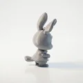 Tượng Thỏ Chibi Dễ Thương – Mô Hình 3D In Được - Thumbnail 4