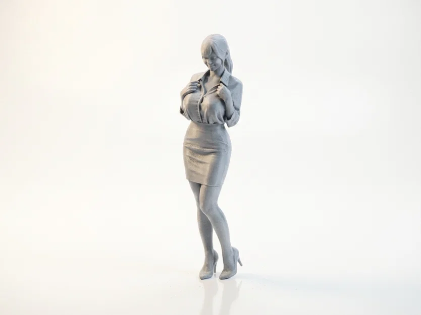 Mô hình Cô Nàng Công Sở Chibi Dễ Thương – 3D Printable - Image 1