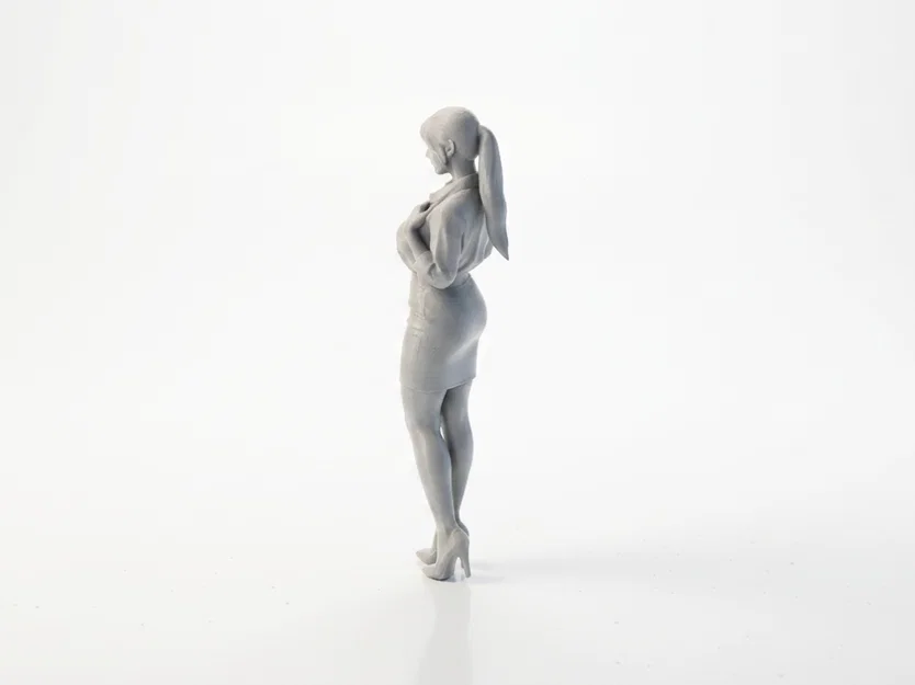 Mô hình Cô Nàng Công Sở Chibi Dễ Thương – 3D Printable - Image 2