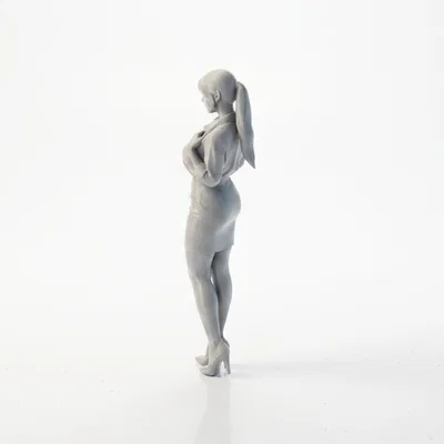 Mô hình Cô Nàng Công Sở Chibi Dễ Thương – 3D Printable