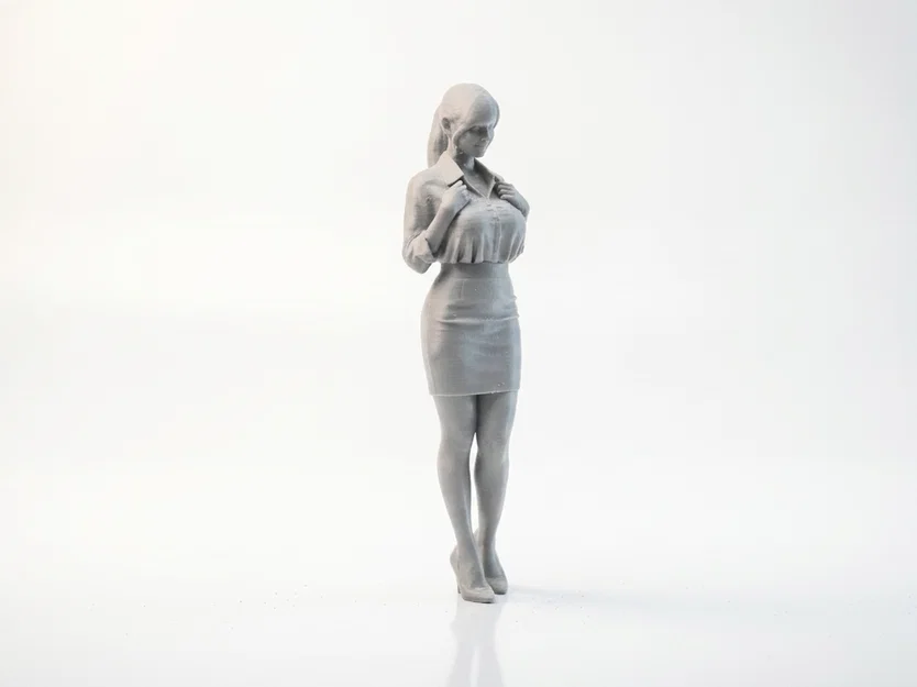 Mô hình Cô Nàng Công Sở Chibi Dễ Thương – 3D Printable - Image 3