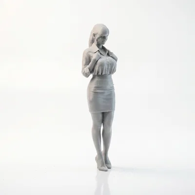 Mô hình Cô Nàng Công Sở Chibi Dễ Thương – 3D Printable