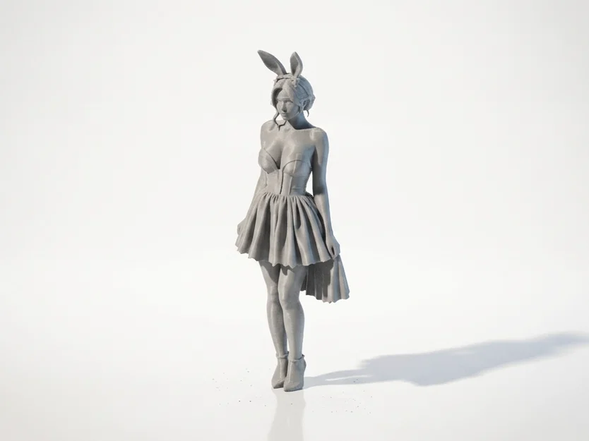 Figure Chibi Bunny Girl Cute Anime – Mô hình 3D in được (STL) - Image 1