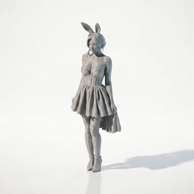 Figure Chibi Bunny Girl Cute Anime – Mô hình 3D in được (STL)