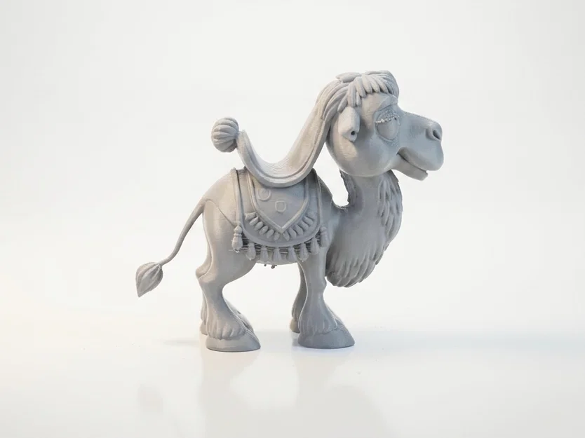Tượng Lạc Đà Chibi Dễ Thương – Mô Hình 3D Printable - Image 2